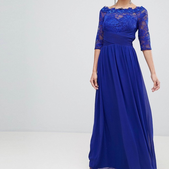 Little Mistress Lace Maxi Dress. - Picture 1 of 3